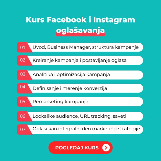 Kurs Facebook i Instagram oglašavanja